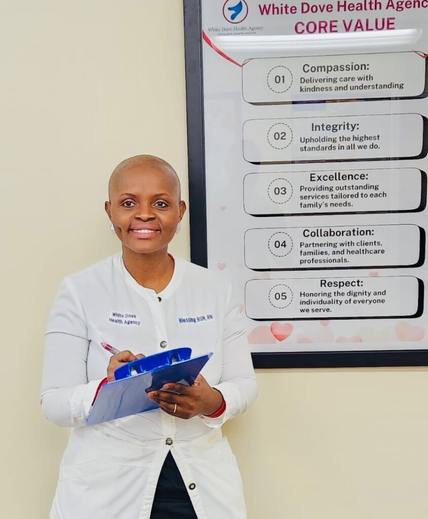 Blessing Pessu, RN, BSN, Founder & RN Director of White Dove Health Agency - Southern NJ Home Care